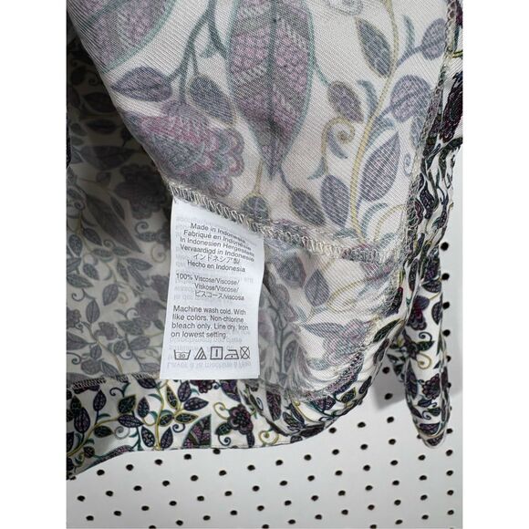 J.Crew drapey boatneck floral top size Xs - Picture 7 of 8